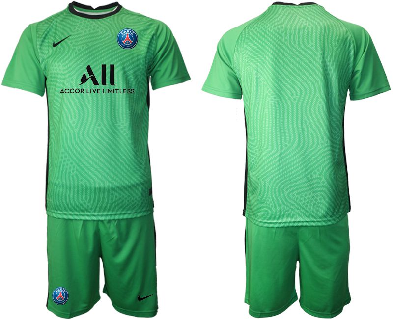 Men 2020-2021 club Paris St German green goalkeeper Soccer Jerseys->paris st german jersey->Soccer Club Jersey